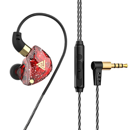 QKZ SK8 Wired Headset HIFI Dynamic Stereo Heavy Bass 3.5MM AUX In Ear Monitor Earphone Game Sport Music Headphones With MIC