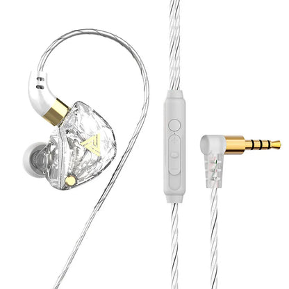 QKZ SK8 Wired Headset HIFI Dynamic Stereo Heavy Bass 3.5MM AUX In Ear Monitor Earphone Game Sport Music Headphones With MIC