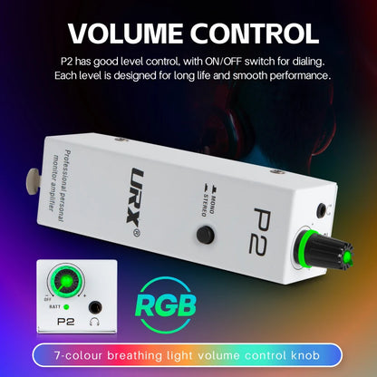 URX Powerplay P2 In-Ear Monitor Amplifier with XLR, TRS Input