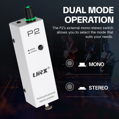URX Powerplay P2 In-Ear Monitor Amplifier with XLR, TRS Input