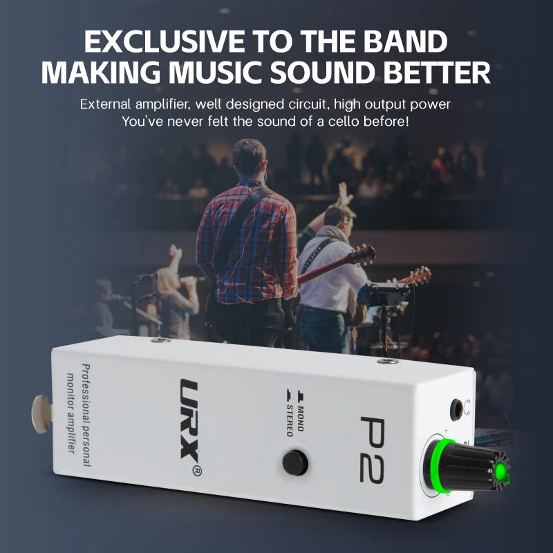 URX Powerplay P2 In-Ear Monitor Amplifier with XLR, TRS Input