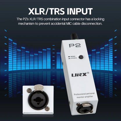 URX Powerplay P2 In-Ear Monitor Amplifier with XLR, TRS Input