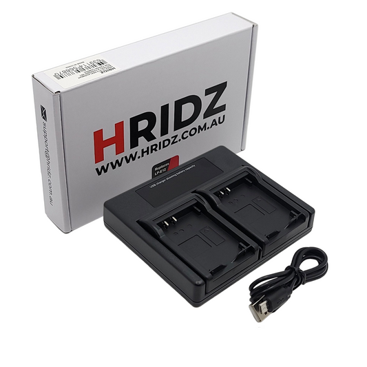 Hridz NP-FH50 Dual Battery Charger for Sony Cyber-Shot DSC Camera Batteries