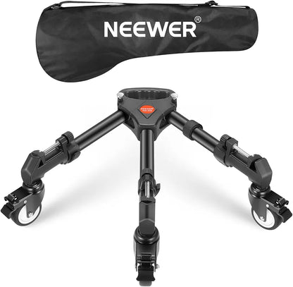 Heavy Duty Professional Universal Camera Tripod Dolly with 3-inch Rubber Wheels