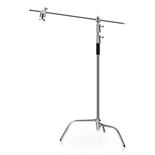 HRIDZ Stainless Steel Heavy Duty C Stand with Boom Arm for Bowen Light Softbox