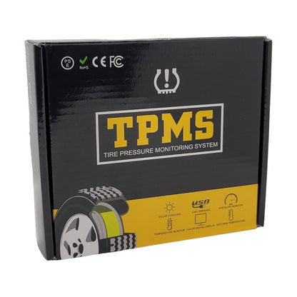 HRIDZ S2 Solar Wireless TPMS Car Tire Tyre Pressure Monitor Monitoring System 4 Sensors