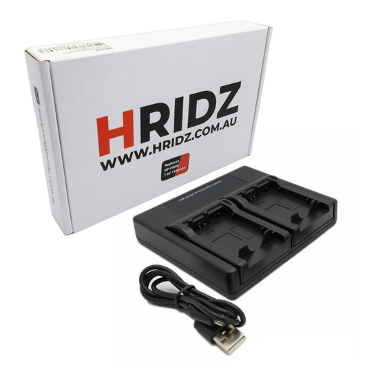 Hridz NP-FW50 Battery Charger for Sony Alpha A7 A7II NEX-3 3N 5 NEX-6 NEX-7
