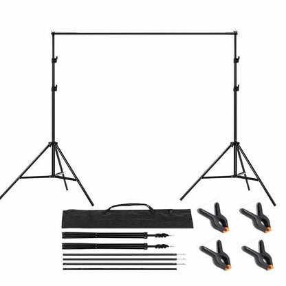 Backdrop Stand Kit 2x3m Adjustable Photography Green Screen Stand Accessories