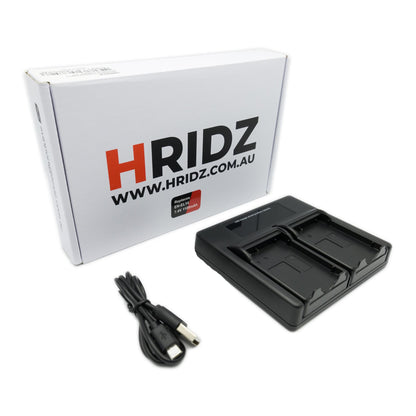 Hridz EN-EL14 Dual Charger For Nikon EN-EL14 Battery