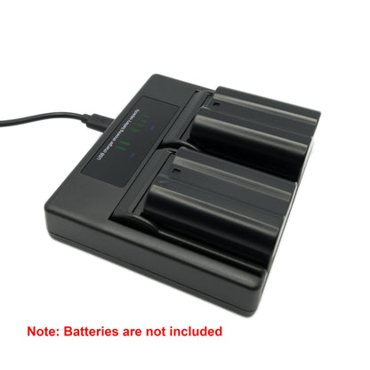 Hridz EN-EL15 Dual Battery Charger for Nikon Z8 Z7 Z6 D780 D500 D600 D750 D810 D850 Z5