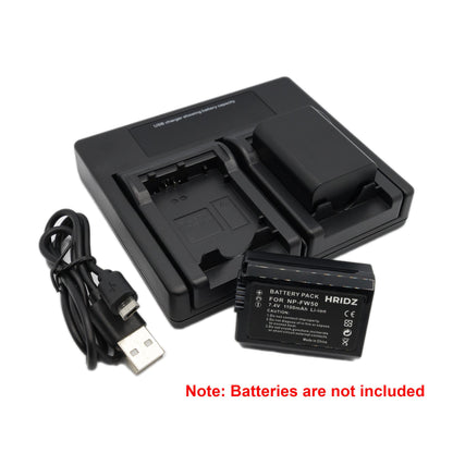 Hridz NP-FW50 Battery Charger for Sony Alpha A7 A7II NEX-3 3N 5 NEX-6 NEX-7