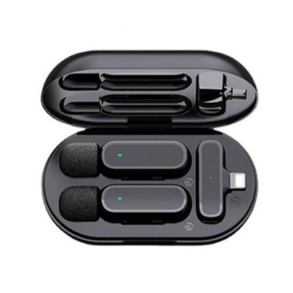 HRIDZ Wireless Lavalier Microphone Lightning Port Mic For Apple iPhone ipad Vlog Live Stream