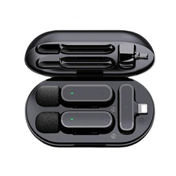 HRIDZ Wireless Lavalier Microphone Lightning Port Mic For Apple iPhone ipad Vlog Live Stream