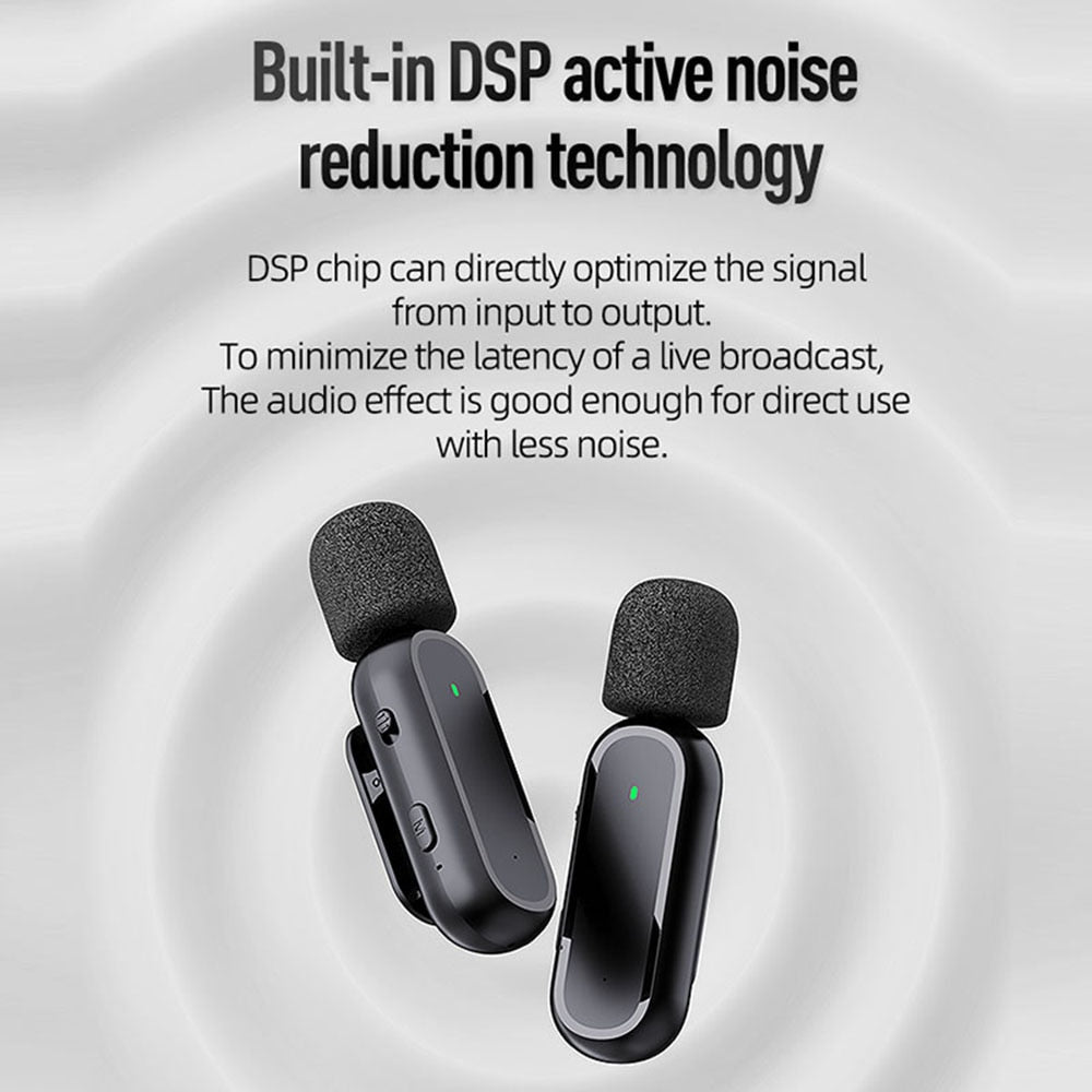 HRIDZ Wireless Lavalier Microphone Lightning Port Mic For Apple iPhone ipad Vlog Live Stream