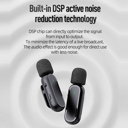 HRIDZ Wireless Lavalier Microphone Lightning Port Mic For Apple iPhone ipad Vlog Live Stream