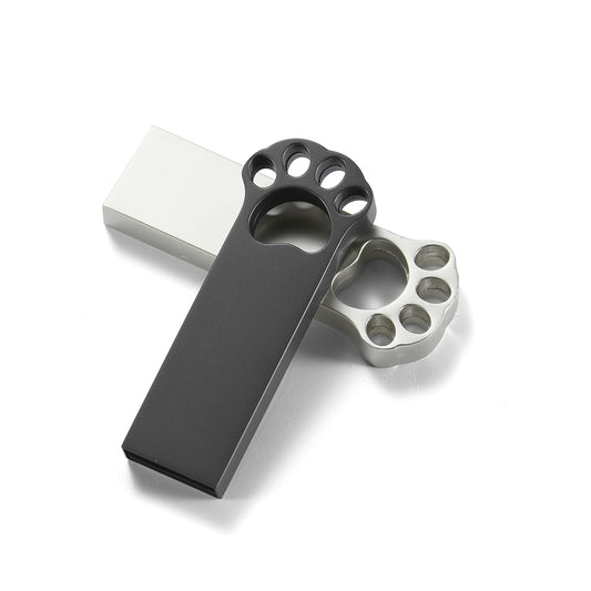 Bear Paw USB 2.0 Flash Drives 64GB Silver Memory Stick Metal Waterproof Pendrive