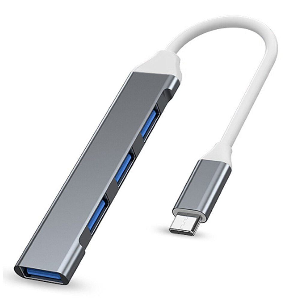 USB C HUB 3.0 Type C 3.1 4 Port Multi Splitter Adapter OTG For PC Computer Accessories