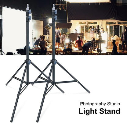 HRIDZ 8806 2M Aluminium Light Stand for Photography Video Studio 5KG load capacity