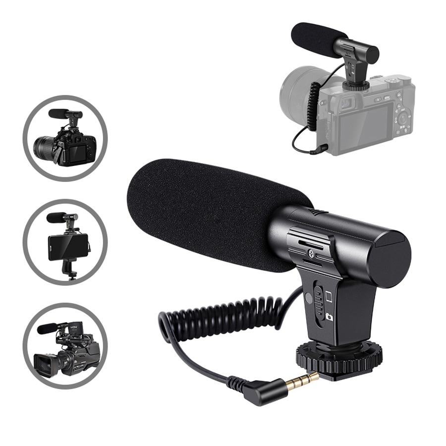 HRIDZ KTG-1 Video Recording Microphone with Spring Cable Plug and Play Mic