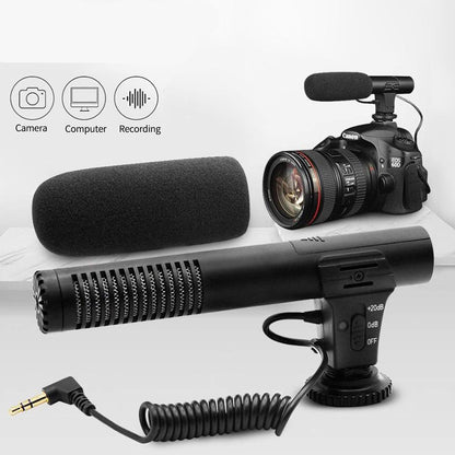 HRIDZ Condenser 3.5mm Plug in Studio Microphone for Camera Video Recording