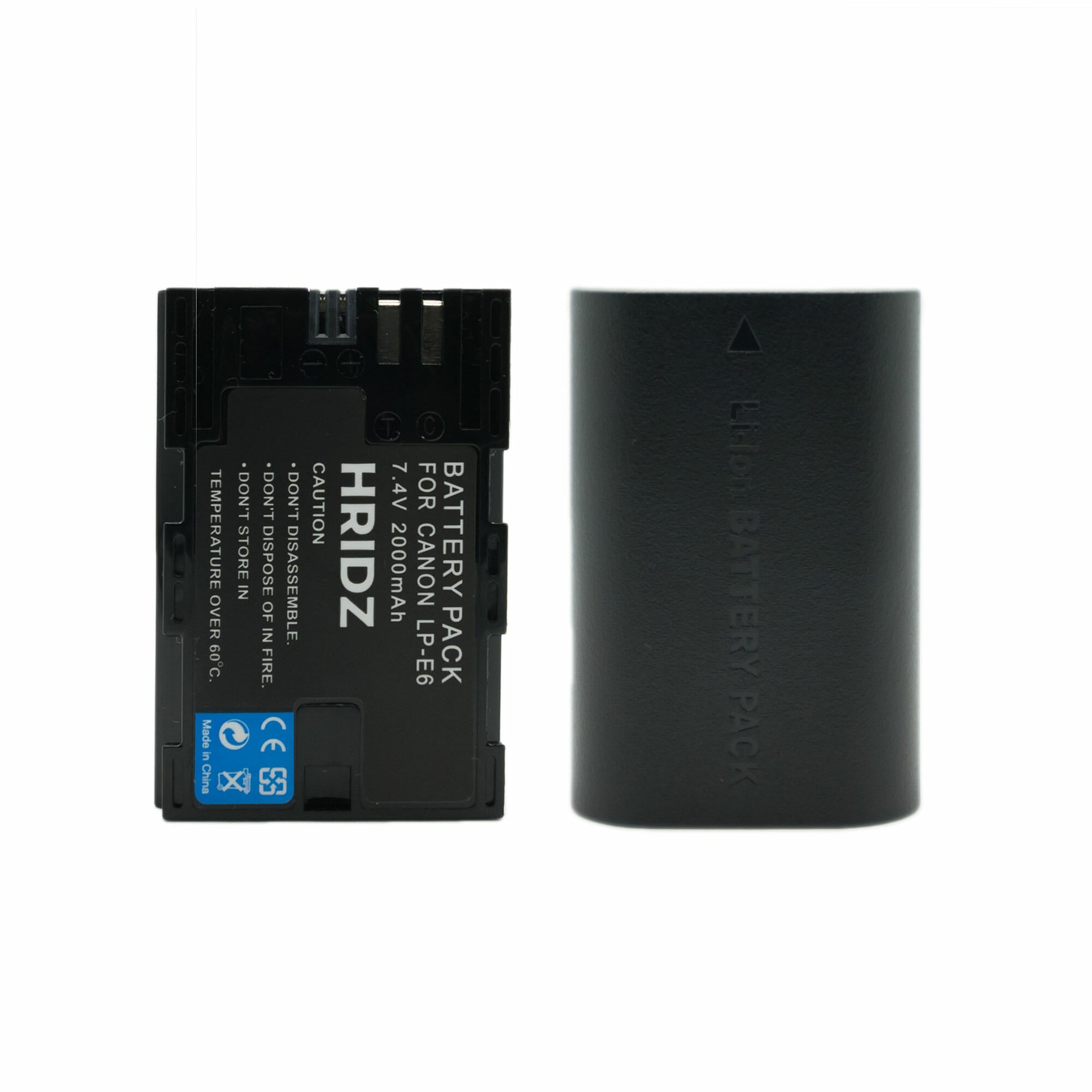 1Pc HRIDZ LP-E6 E6NH Battery for Canon EOS R7 R6 5D 6D 7D 80D 70D 60D LP-E6NH 60Da