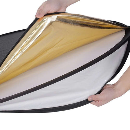 HRIDZ 80CM Portable 5 in 1 Collapsible Round Multi Disc Light Reflector