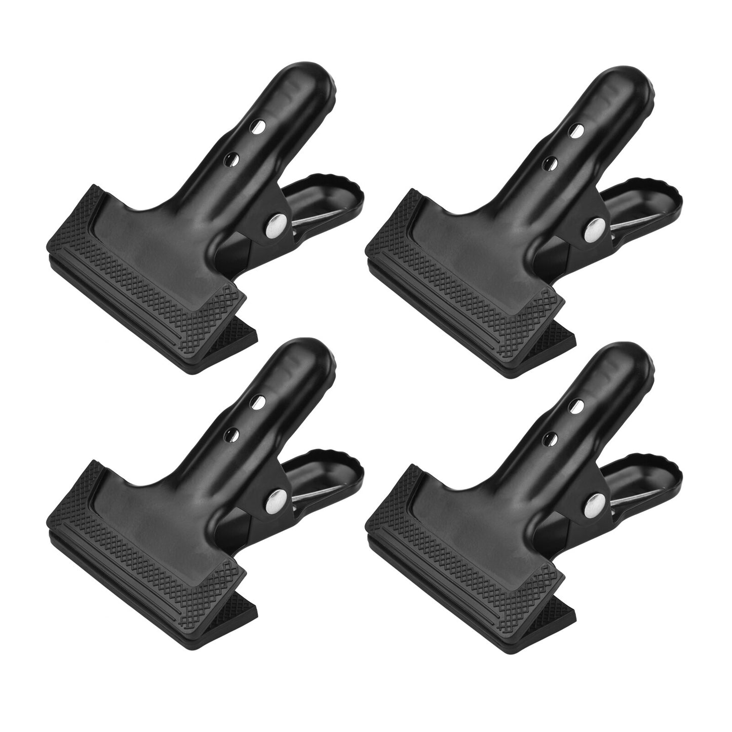 Up to 10Pcs HRIDZ Heavy Duty Spring Metal Clip Photography Backdrop Clamps with Rubber Pad
