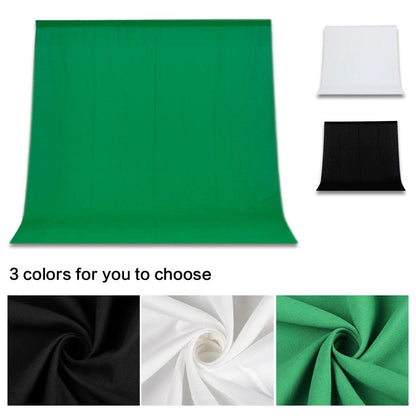 2x3m Backdrop Support System Kit With 6x9ft Green,Black,White Cloth For Muslins Background Stand Adjust With Carry Bag