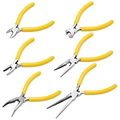 6-Piece Jewelers Pliers Set Jewelry Tools Kit, SourceTon Jewelry Making Tool Kit for Jewelry Beading Repair Making Supplies