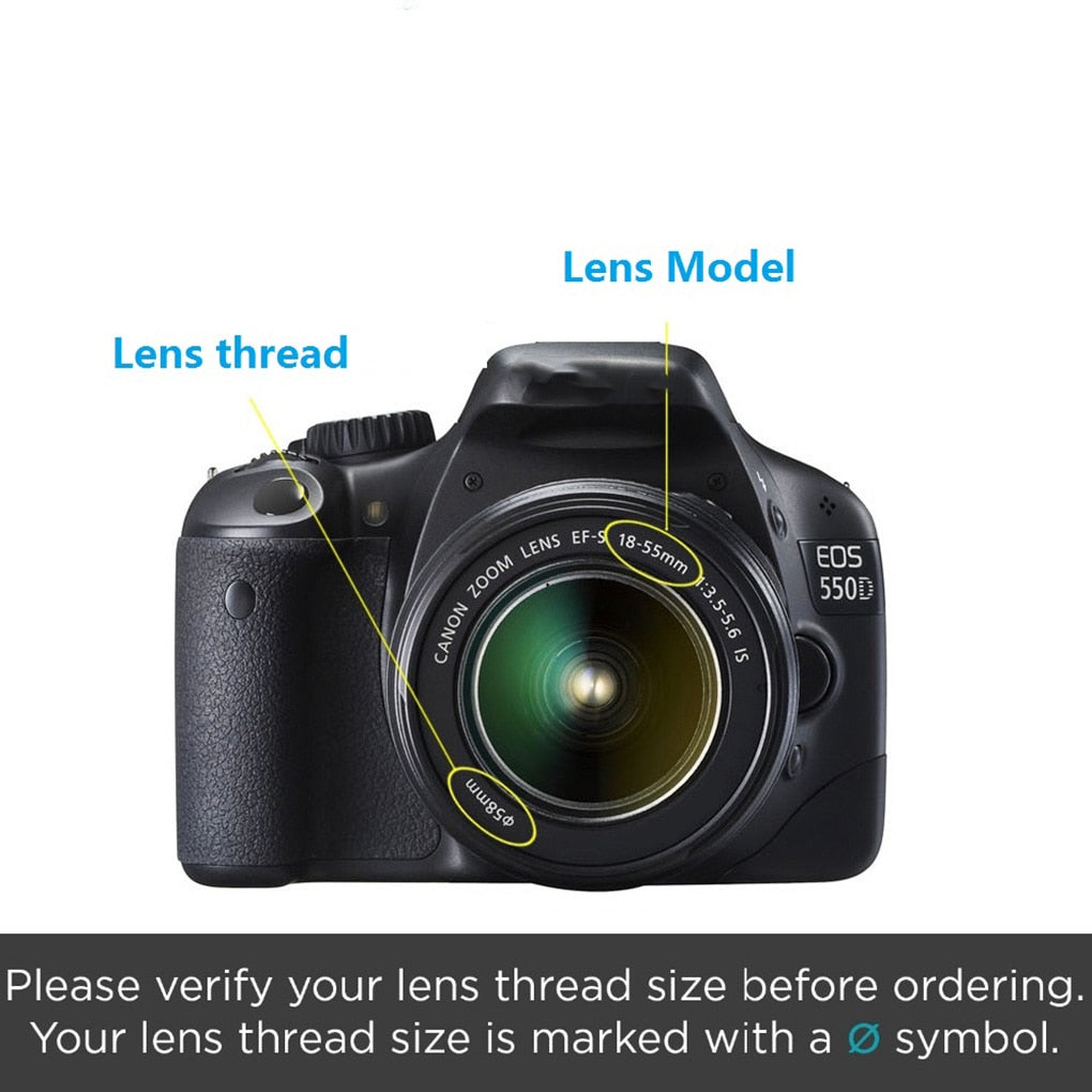 Hridz 3pcs UV CPL FLD Lens Filter Combo pack with Pouch for SLR Camera Colour Lens UV Filter