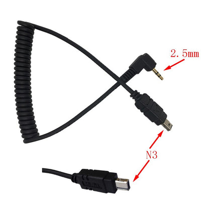 Hridz 2.5mm-N3 Camera Shutter Release Cable for Nikon D series cameras