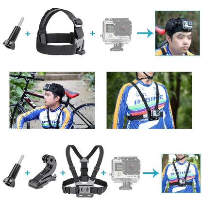 Action Camera Accessories Kit for GoPro Hero DJI AKASO APEMAN Campark SJCAM