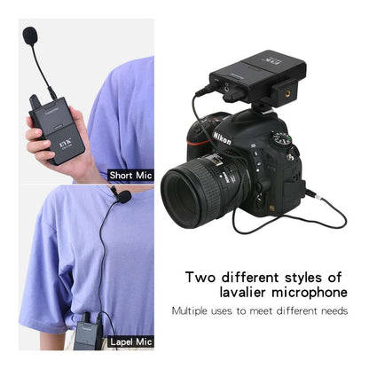 EYK EW-C100 Camera Mic Wireless Lavalier Microphone for Vlog Live Stream