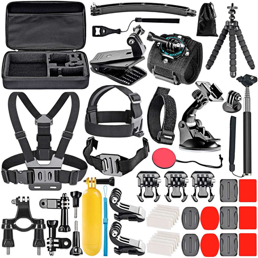Action camera accessories GoPro Accessories Set for Go Pro Hero 10 9 8 Max7 6 5 4 Black Mount
