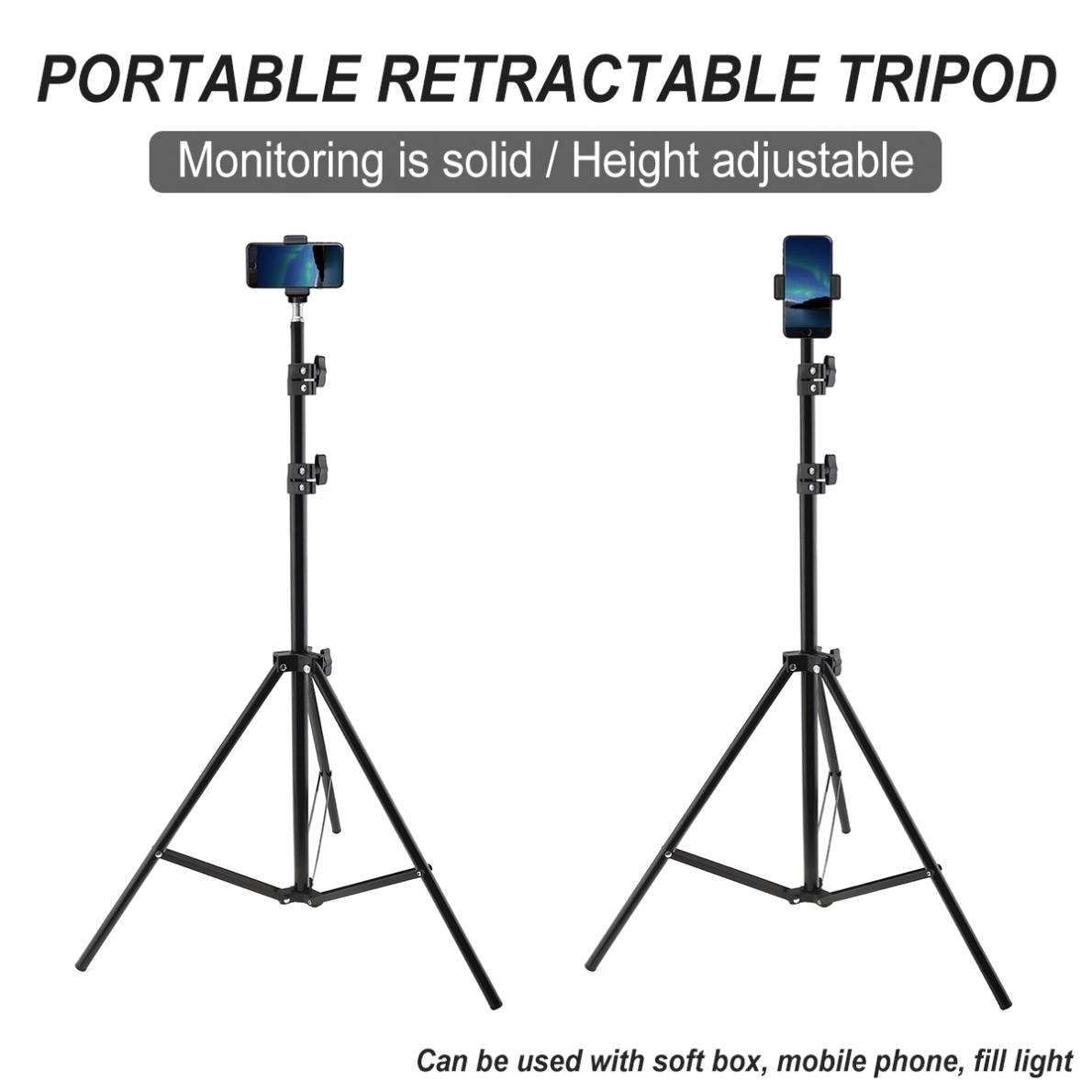 Adjustable 210cm Light Stand Tripod Max. 2.1m for Studio Photo Flash LED Video Light