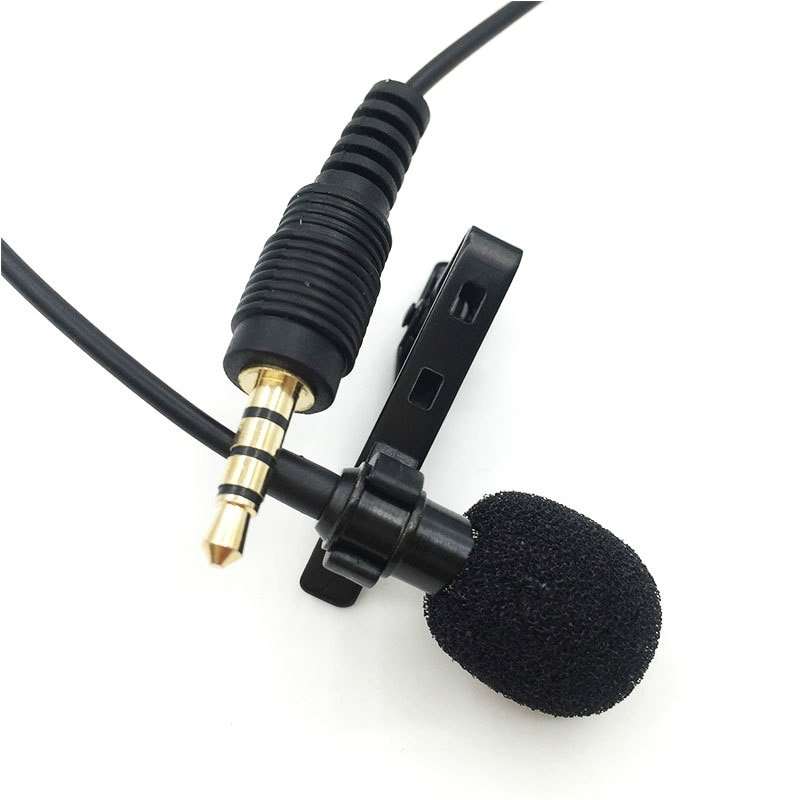 Hridz 3.5mm Clip-on Lapel Lavalier Microphone for Mobile Phone