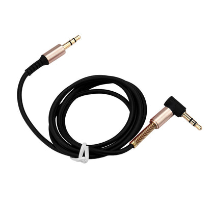 Hridz 3.5  AUX Anti-break high-elastic headphone cable 90 degree elbow spring audio cable