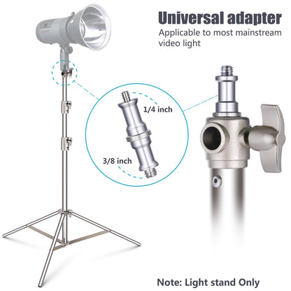 Stainless Steel 260 cm Heavy Duty Light Stand for Studio Softbox Bowen Lights Photography