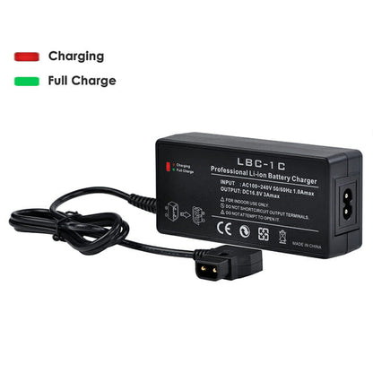 HRIDZ LBC-1C 16.8V 3A V-Mount D-Tap V Lock Battery Charger with Power Cable