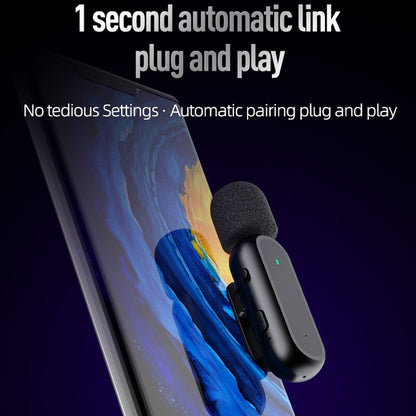 HRIDZ Wireless Lavalier Microphone Lightning Port Mic For Apple iPhone ipad Vlog Live Stream