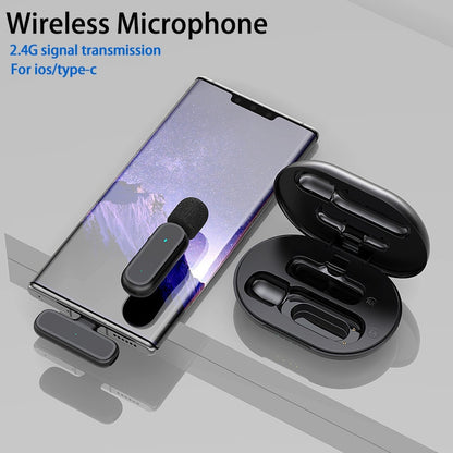 HRIDZ Wireless Lavalier Microphone Lightning Port Mic For Apple iPhone ipad Vlog Live Stream