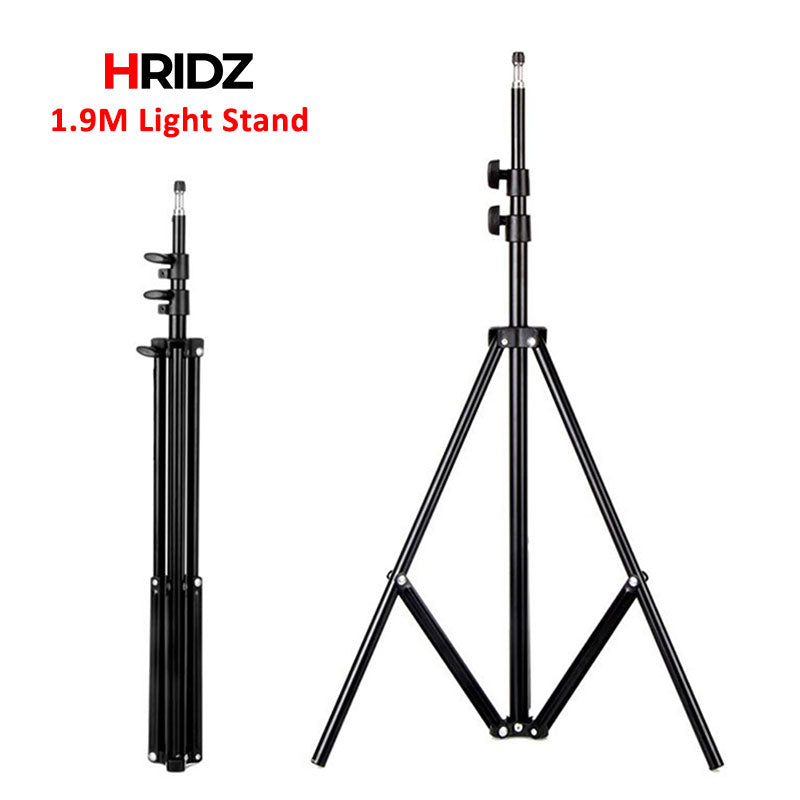 8Pcs 190cm Light Stands with 1/4" Adapter for Photography light