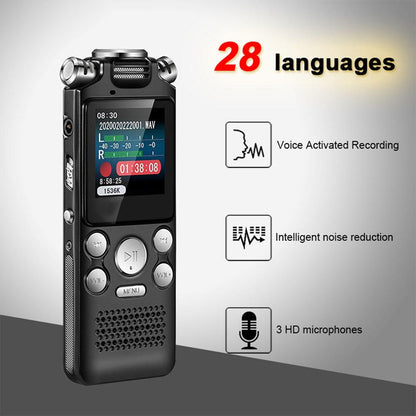 Hridz Digital Voice Recorder 32GB Professional Voice Activated