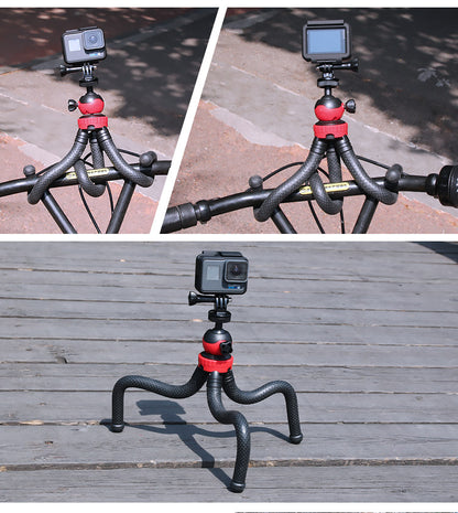 Hridz 360 Degree Flexible Octopus Portable Tripod Heavy Duty Stand with Ball Head for GoPro DSLR Camera