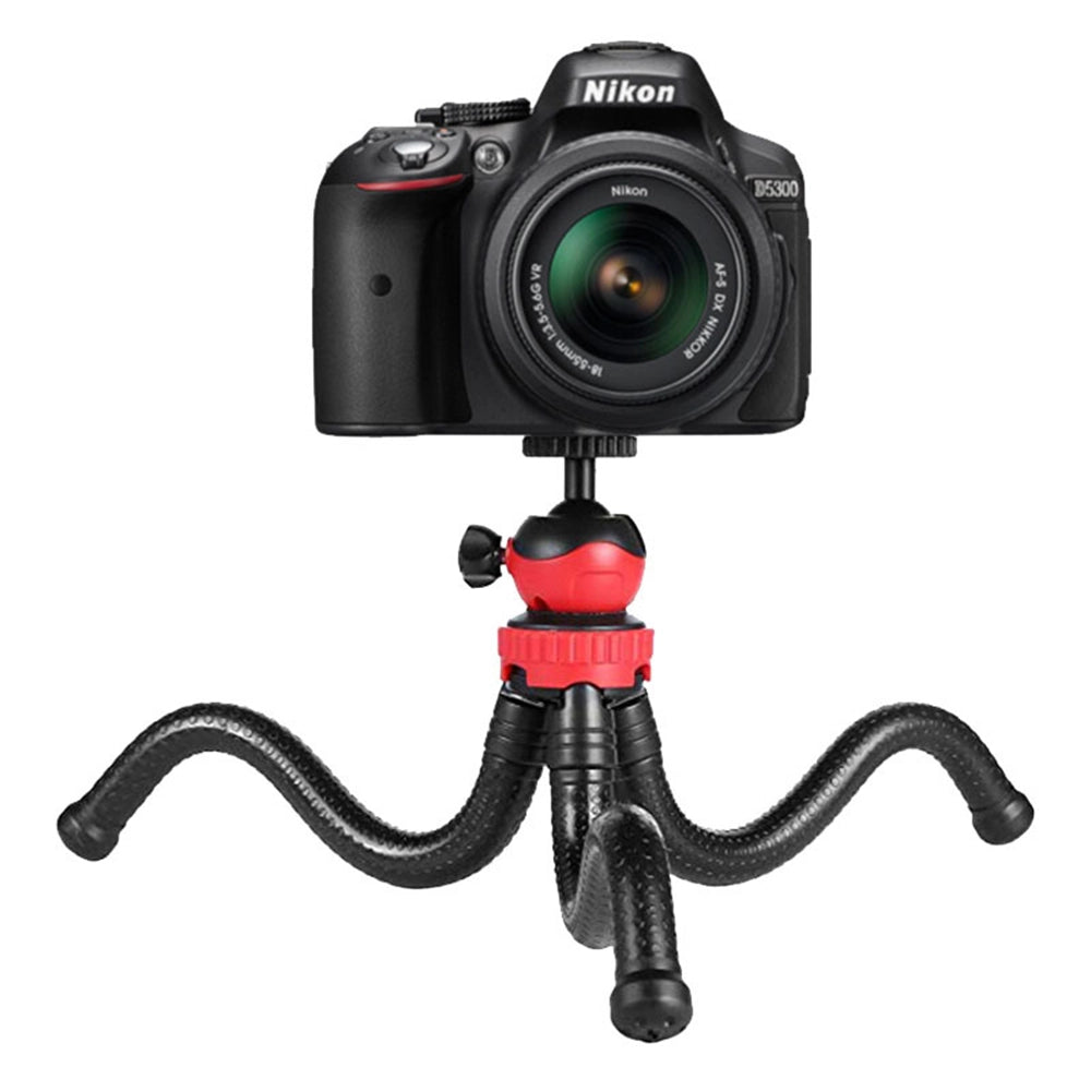 Hridz 360 Degree Flexible Octopus Portable Tripod Heavy Duty Stand with Ball Head for GoPro DSLR Camera