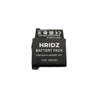 Hridz AHDBT-401 Battery for Go Pro HERO4 BLACK or HERO4 SILVER Cameras