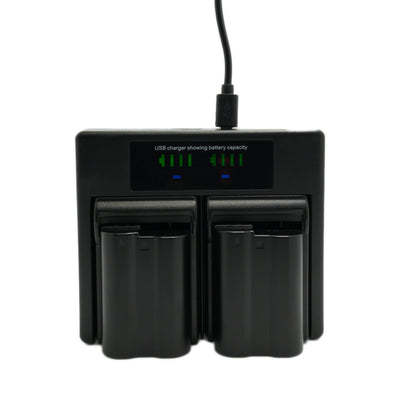 Hridz EN-EL15 2*Batteries & Dual Charger for Nikon Z8 Z6 Z7 D780 D500 D600 D750 D800 D850 Z5 Battery