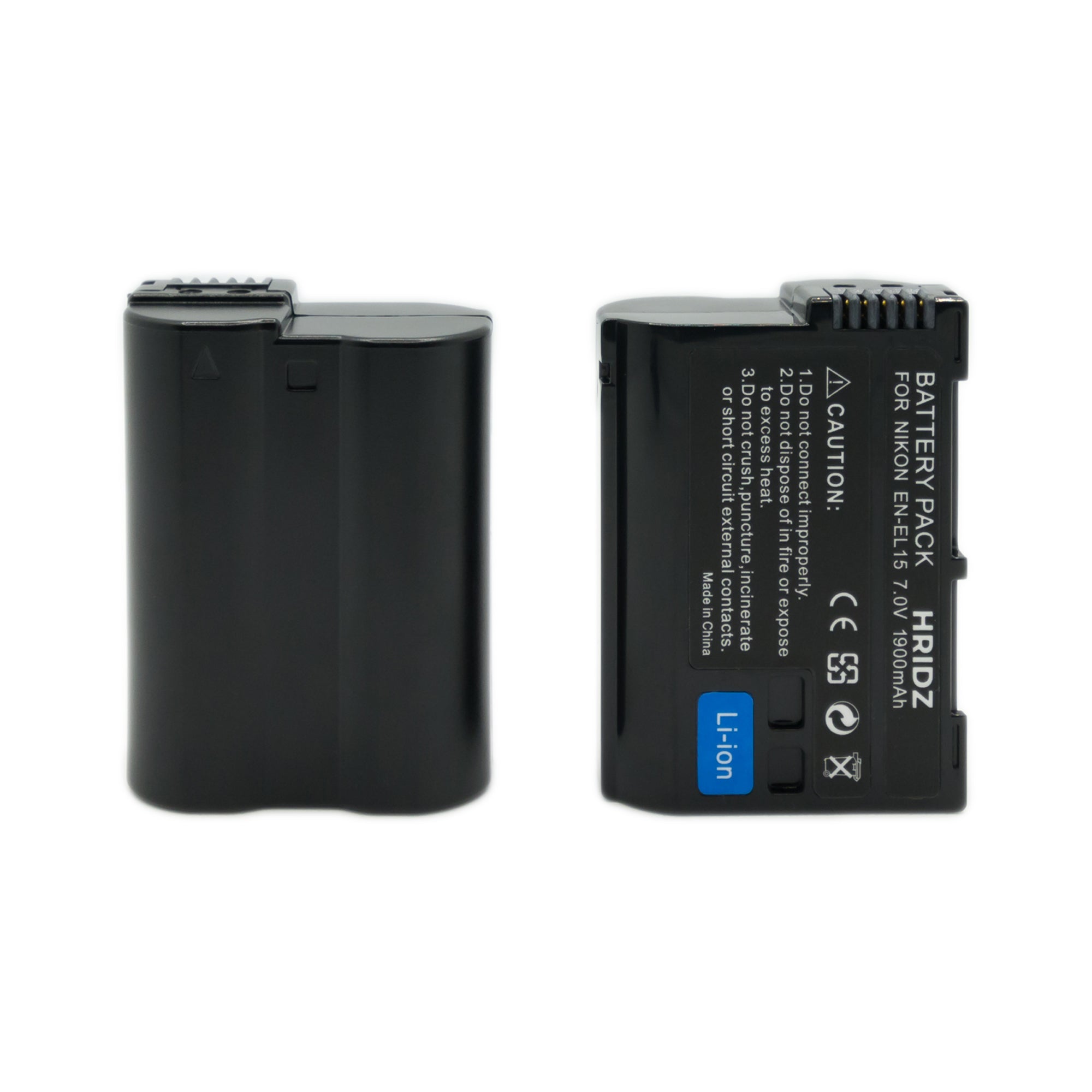 Hridz EN-EL15 Battery Pack for Nikon Z8 Z6 Z7 D780 D500 D600 D610 D750 D800 D810 D850 Z5