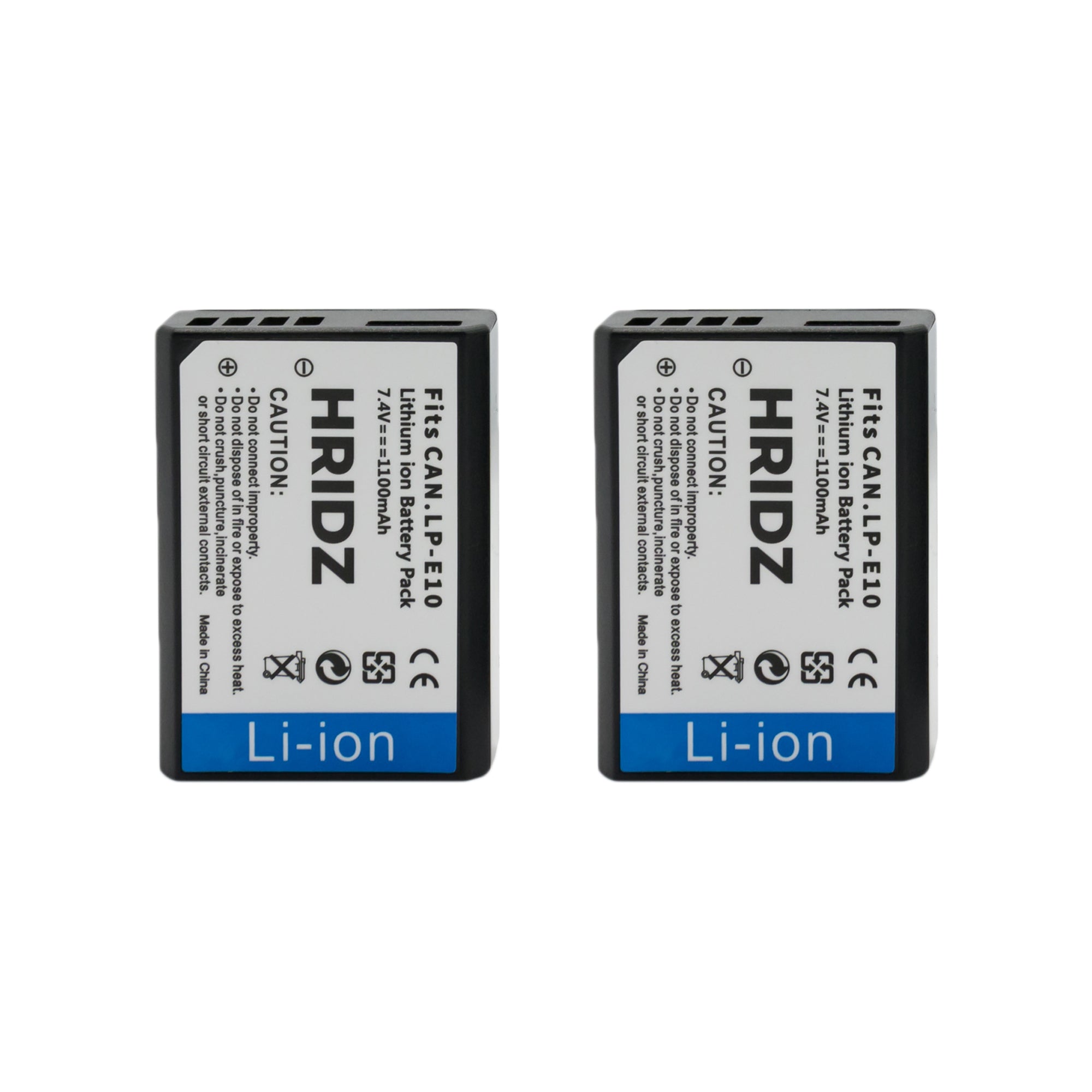 Hridz LP-E10 Battery & Dual Charger Pack for Canon 3000D EOS 1500D 1300D 1200D 1100D