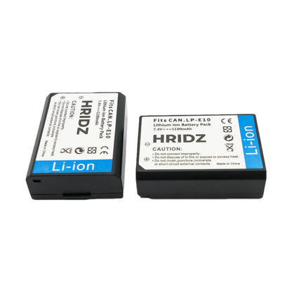 Hridz LP-E10 Battery for Canon EOS 3000D 1500D 1300D 1200D 1100D E10 LC-E10